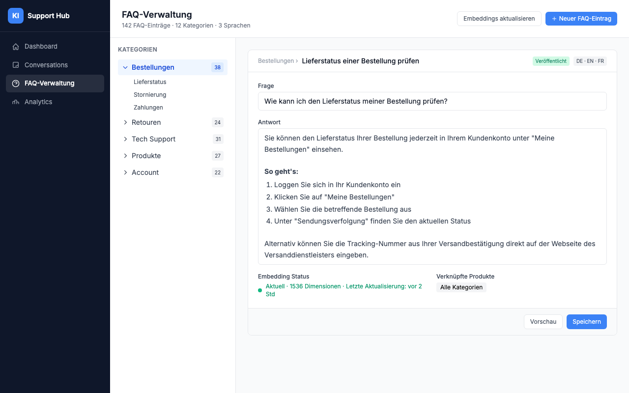 KI-Support System — Ansicht 3