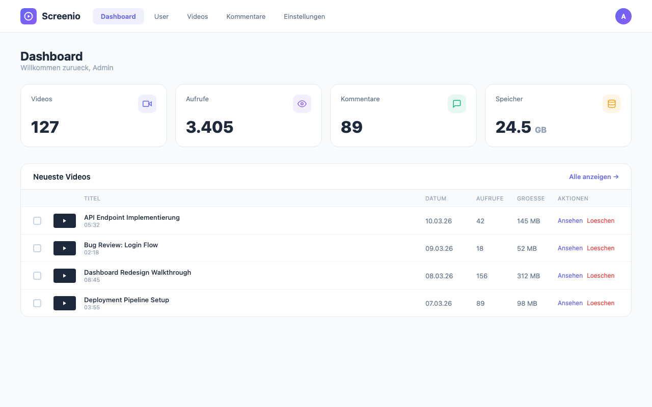 Screenio — Ansicht 3